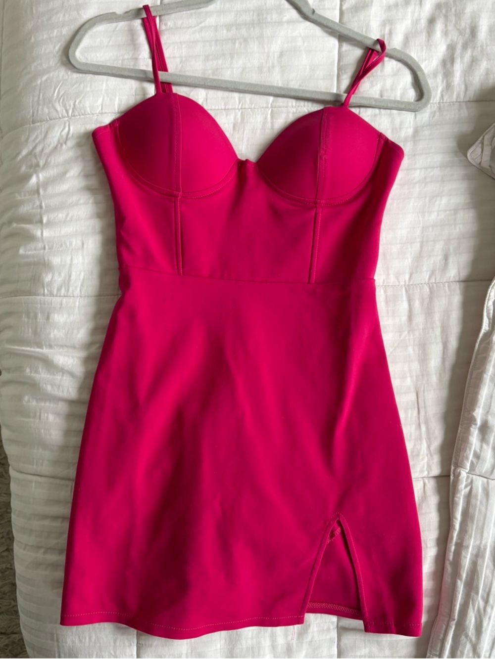 superdown Hot Pink Bustier Mini Dress
